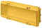 Scatola 506/507 da incasso a parete, 6/7 moduli/posti, per muratura, 178x70x48mm, in tecnopolimero ad alta resistenza, cassetta per impianto elettrico, universale per serie civili, giallo