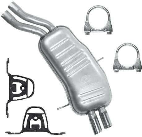POLMOstrow Auspuff für BMW 3 E46 1998-2005 | Endtopf, Motoren: 2.2 - 2.5 - 3.0 | Coupe, Kombi Touring, Limousine