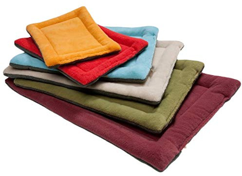 HotYou Hundedecke- Flauschig, mit kuscheligem Micro Plüsch Oberfläche, Weich, Waschbar für Kleine Mittelere und Große Hunde Katzen- Hundematten/Hundekissen, Katzendecke,WeinRot,S (60 * 45 * 4CM)