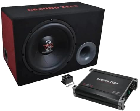 GROUND ZERO GZ BASS KIT 12.300X Basspack Subwoofer + Amplificatore