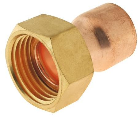SOMATHERM FOR YOU - raccordo diritto saldatura rame tubo di rame Ø 16 - rotante dado 15/21 - Borsa 2 parti