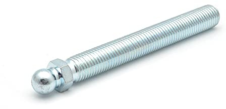 Gewindestange, mit Kugel 15mm, M16x125, Schlüsselweite 17, Stahl verzinkt
