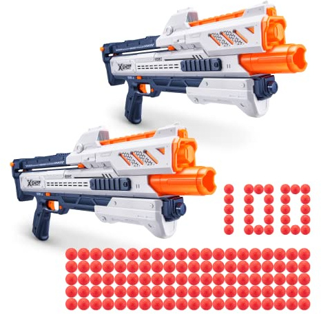 X-Shot Chaos Orbit kulblåsare 2-pack (100 dartbollar)