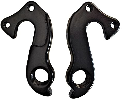 VIKEAP MTB Bike Fahrrad hinten Umwerfer-Gang-Mech-Aufhänger-Halterung-Dropout-Schwanzhaken Aluminiumlegierung Schwarz Schaltwerk Fahrrad Umwerfer Klemmmontage