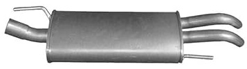 IZAWIT 23.064 Endschalldämpfer ohne Anbauteile Hinten Kompatibel mit VW Golf 3 1H1 1H6253609AF