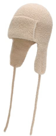 ZLYC Damen Winter Fliegermütze Trappermütze Strickmütze Beanie Warme Ski Mütze