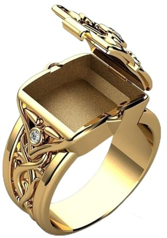 PAIHUIART Ring - Damen Ringe - Bijouterie - Schmuck - Aufklappbar - Trendy - Kreatives Design