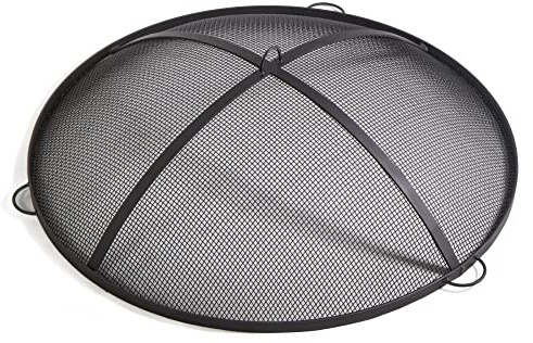 gartendekoparadies.de Funkenfang Grille de protection anti-étincelles pour brasero en acier naturel (100 cm)