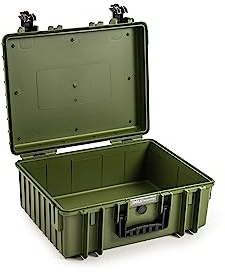 B&W Transportkoffer Outdoor - Typ 6000 Bronze-Grün - wasserdicht nach IP67 Zertifizierung, staubdicht, bruchsicher und unverwüstlich