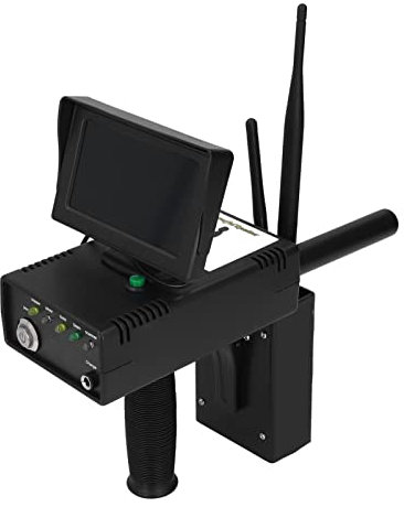 Tragbarer Metalldetektor, Hochpräziser Sender-Empfänger-Metallscanner-Set Metallsuchgerät Ideal Für Flughafenschulen Und Veranstaltungssicherheit AC100-240V(EU)