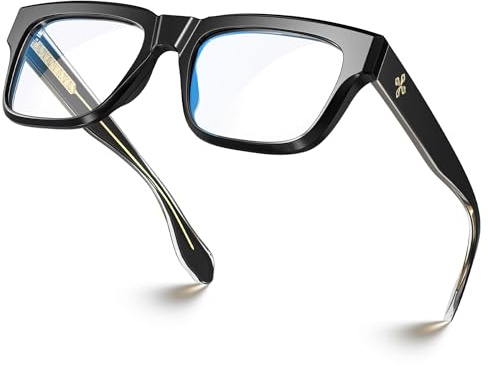 VISOONE TR90 Square Blue Light Blocking Glasses Fashion Computer Eyewear for Women and Men RANDI