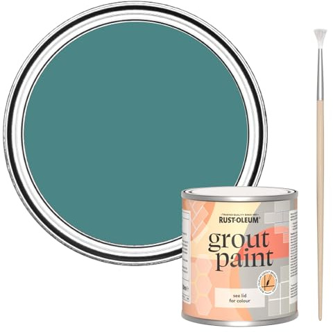 Rust-Oleum Green Ultra-Durable Grout Paint - Peacock Suit 250ml