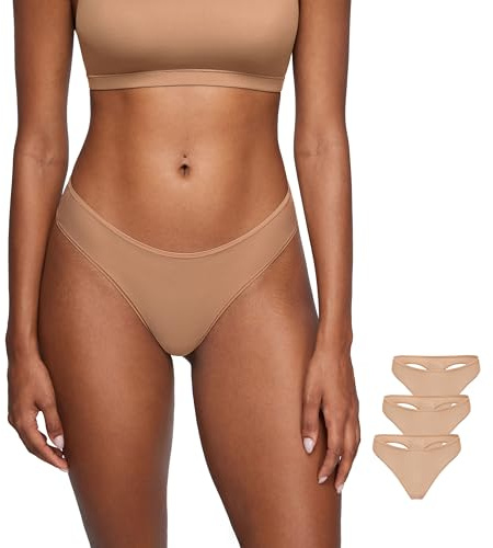SOULVOR Magneticfit Women's Low Rise Thong Natural Small