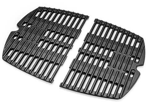 MGiessca Gusseisen Grillrost 32CM für Weber Q100 Q120 Q140 Q1000 Q1200 Q1400 Gasgrill – 7644 7582 65810 Ersatzteile für Baby-Q, Robust & Langlebig für Gartengrill, Camping & Wochenendgrillen