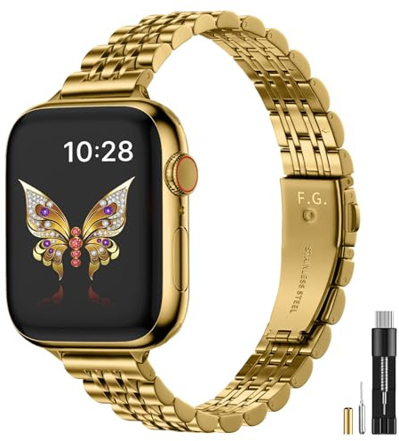 Fullmosa Metall Armband för Apple Watch 46mm 45mm 44mm 49mm