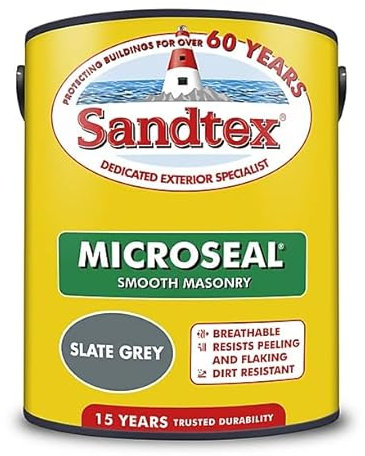 Sandtex Smooth Masonry Paint 2.5l Slate Grey