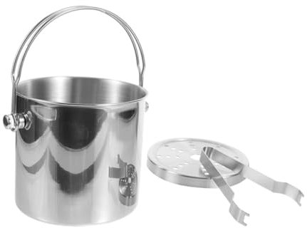 KICHOUSE Seau en Acier Inoxydable Dune Capacité De 2 8 L pour Hôtel/Bar/Restaurant pour Refroidir Facilement Votre Vin Et Votre Bière