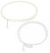 YSJCHEBS 2 Stück Kleine Stern-Taillenkette, Kettengürtel, Metallkettengürtel Für Damen, Großer Kettengürtel, Kleiderkettengürtel, Stern-Taillenkettengürtel