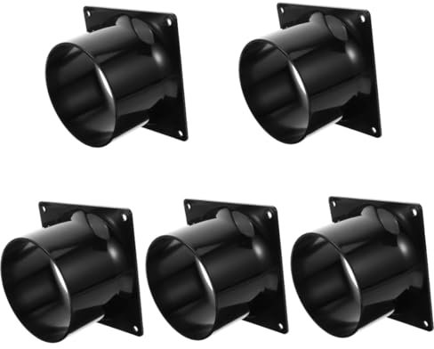 HOMSFOU 5pcs Square Bottom Duct Reducer Increaser Transition Fitting for Diy Range Hood Easy Installation Ventilation System Connector