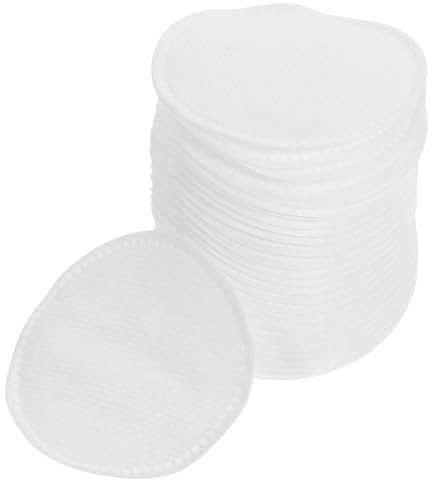 Kichvoe 60pezzi Cottoni Rotondi Monouso per Trucco Viso Dischetti di Cotone per Pulizia Viso Cotone Struccante per Cura della Assorbente e Igienico