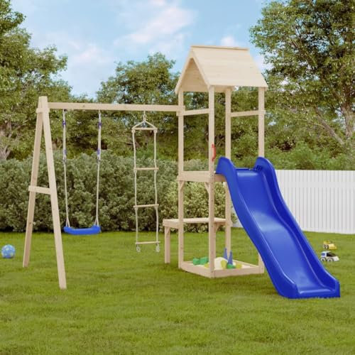Juroupi Seggiolino per Altalena con Scala Corda Blu 37x15 cm PE -91777