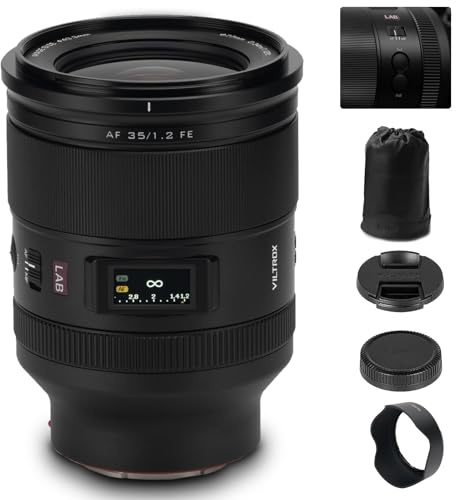 VILTROX 35mm F1.2 LAB FE Vollformatobjektiv für Sony E, Autofokus-Festbrennweite für Sony E-Mount A7SIII A7III A7RIII A7IV A7RIV A9 A1 FX3 A7RV ZVE1 A7CR A7CII A93 ZV-E10 FX30