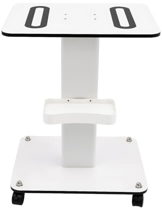 Carrello per parrucchieri e parrucchieri, colore: bianco
