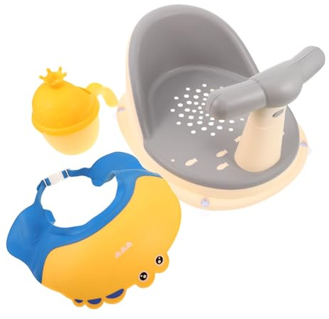 VICASKY Siège de Bain pour Garçon Fille Chaise de Bain Assis Support pour Bain Sécurisé Base Antidérapante Jeune Garçon Fille