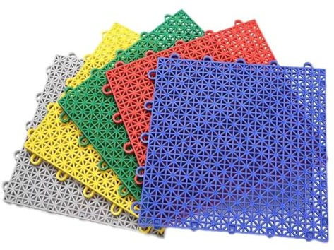 Paneles Decorativos Antifugas for Ventanas, Baldosas De Drenaje Entrelazadas, Tapetes De Drenaje De Empalme con Diseño Autodrenante, para Balcones Escaleras Valla Jaula(Green,15 PCS)