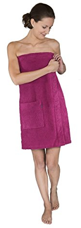 Damen Sauna Kilt Saunakilt mit Tasche Schlingenfest Otto Werner 9534T Orchidee (169)