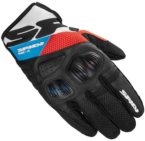 SPIDI FLASH-R EVO, Guanto in Tessuto, Uomo,XL,ROSSO/BLU