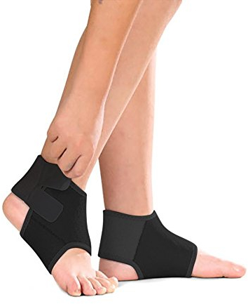 Qchomee 1 Paar Knöchelbandage Mädchen Jungen Fußgelenkstütze mit Klettverschluss Atmungsaktive Fußbandage Schutzfunktion Kompressionssocken Schmerzlinderung und Blutzirkulation wie Sport