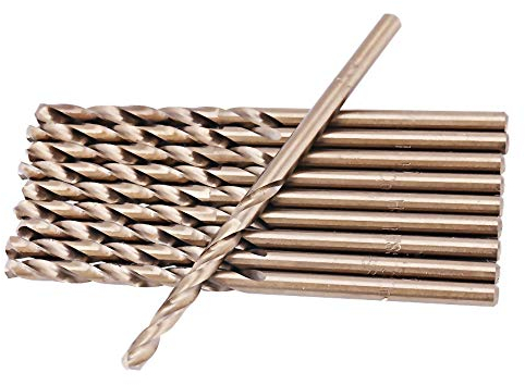 HSS CO Bohrer Set M35 professionell, Kobalt Hochleistungsbohrer 1,0 5,0 mm für präzises Metallbohren in Edelstahl, inklusive 5 Durchmesser ideal Handwerker, Hobbybastler und industrielle Anwendungen,