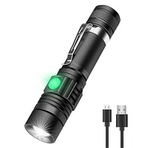 Hoxida LED Tactical Flashlight, Rechargeable 2000 High Lumen, Pocket-Sized