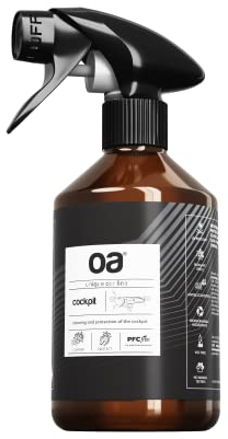 OA Limpia Salpicaderos Coche CAR COCKPIT (250 ml) I Limpiador de Salpicaderos I Restaurador de Plasticos Coche I Hidratador de Plasticos Coche I Limpiador de Cockpit - Efecto Mate I PFC-free