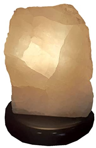 Bergkristall Lampe | Edelstein Kristall Leuchte | Bergkristall Stein polierter Front