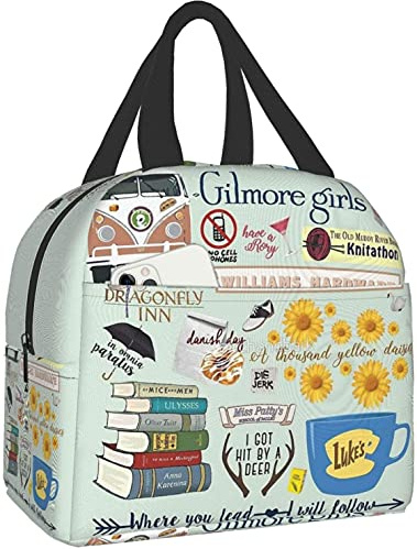 Gilmore Lunchtasche für Mädchen, Geschenk für Damen, modisch, zusammenklappbar, einfach, modern, DIY-Tasche, groß