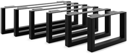 HEVVA Patas de muebles de 15 cm de altura 20/25/30/35/40/45/50 cm | Graz | patas para muebles, patas de armario, pie para armario, sofá, sofá, cama o aparador | (45 cm, 1 x pata – negro/negro)