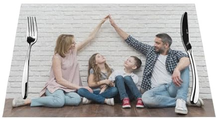 Tischset mit Foto personalisiert, Platzset selbst gestalten, Tischet Bedrucken - Platzdeckchen Personalisiert, Platzdeckchen Geschenk Geburtstag, Weihnachten, Freunde, Familie
