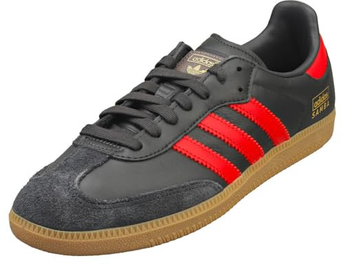 adidas Samba Retro, Carbon/Better Scarlet/Gum, 37.5 EU