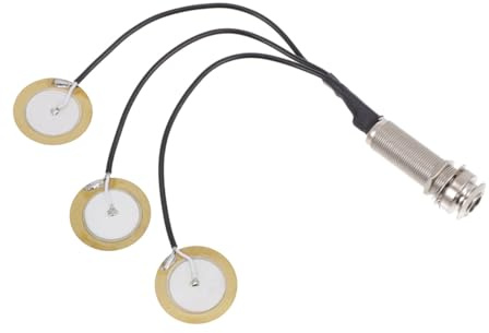 ifundom Kalimba Tonabnehmer aus Metall in Silber Rutschfester Schwanznagel zum Einfachen Installieren Verbessert Klangqualität Zubehör für Daumenklavier