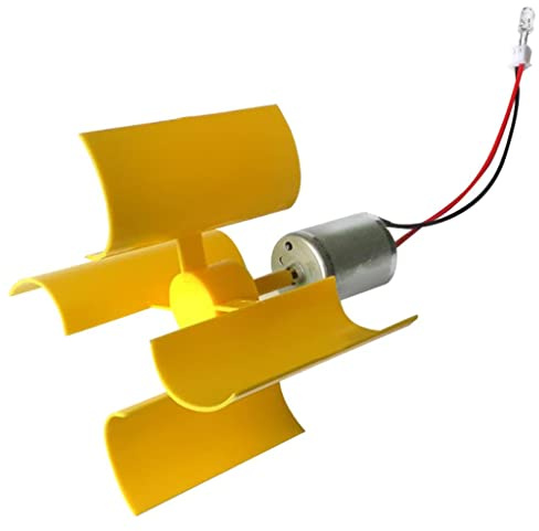 FLCPJGV Mini Generador Eólico Motor para Turbina Eólica Generador de Kits Eólicos Modelo de Turbina Miniatura Juguete de Montaje Adecuado para Enseñanza