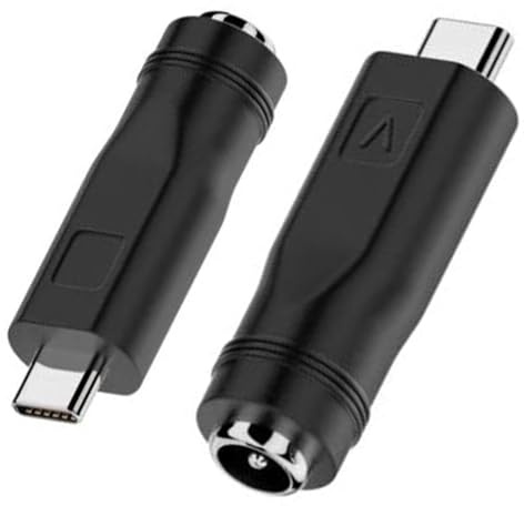 Artilits Type C Female to DC 5.5 X2.1mm Adapter, Type C USB-C Male to DC 5.5 X 2.1mm 12V Adapter Made for USB Lights, Small Fan, Foldable Solar, Laptops, Cameras Series