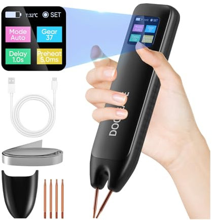 Punktschweißgerät, Punktschweißgerät für Akkus,2-in-1 Punktschweißgerät And Manual Modes, Portable Spot Welder, 99 Adjustable Speeds For DIY Battery Packs Iron Stainless Steel Sheets