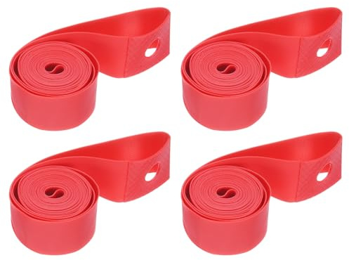 sourcing map 4pcs Bicycle Rim Strip 24 x 20mm PVC Bike Tire Liner Bicycle Wheel Rim Tape Inner Tube Tape Anti-Scratched Guard Cushion Pad Protector for Road MTB Mountain Bike