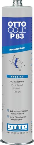 20 x OTTO COLL P 83 PU-Klebstoff 310 ml Schwarz – hochelastischer 1K Polyurethan-Kleber für Karosserie-, Waggon-, Containerbau, Metall, Holz, Kunststoff, Apparatebau, Schiffsbau