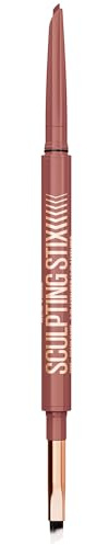 Maybelline New York Sculpting Stix 2-in1 Eyeliner 011, delineador de ojos con forro y lado de pincel para looks de forro náuseos en Rosy Sclupt, 1 pieza | Cepillo biselado, 1,5 mm, fórmula cremosa mate, resistente al sudor, oftalmólogos probados