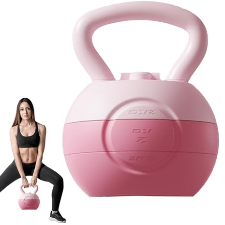 Kettle Bell: Gusseisen, Hantelball, Kraftwerkzeug, körperliche Belastung, langer Griff | Trainingsausrüstung zum Muskelaufbau, Ausdauer, Gleichgewicht, Heben, Colummp