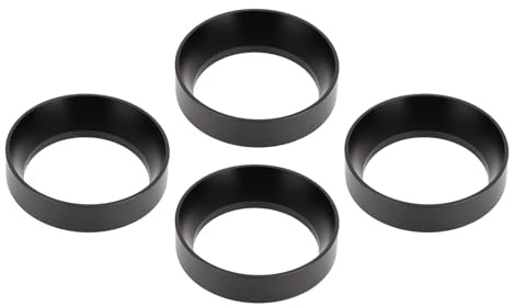 SIXRUN 4PCS Anelli di Dosaggio per Caffè, Imbuto Magnetico in Alluminio per Portafiltro con Design Antiversamento, per Uso Domestico e in Ufficio (51 mm/2,01 pollici)
