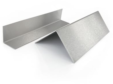 designbleche | Edelstahl Winkelprofil geschliffen | 25x25x1500 mm Schenkellänge | 0,8 mm Stärke | L-Profil | Robuster Kantenschutz & Eckschutz | Winkelblech, Kantenprofil, Edelstahlwinkel